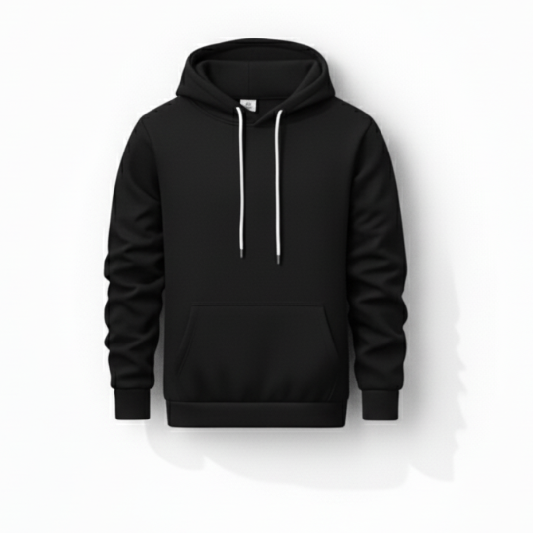 Navy Blue Plain Hoodie
