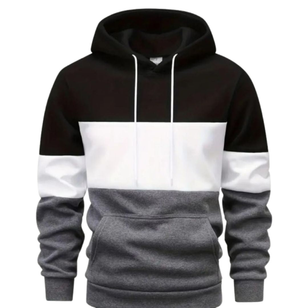 3 colour Polyester Fleece Plain Hoodie