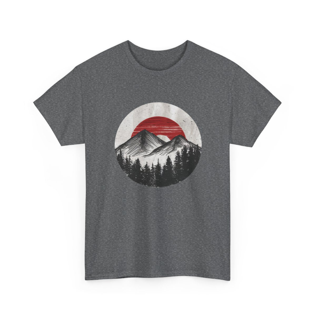 Mountain Sunset Graphic Tee – Nature-Inspired Outdoor Adventure Shirt