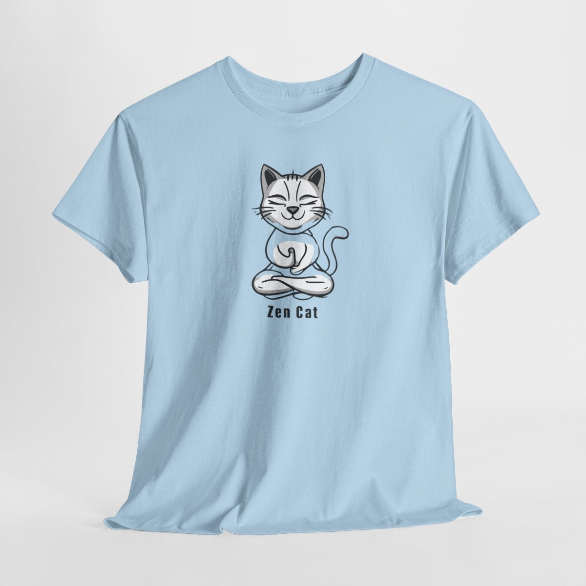 Zen Cat T-Shirt – Peaceful & Playful Meditation Tee