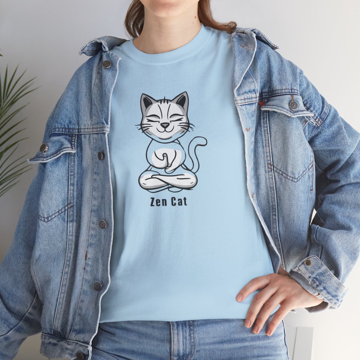 Zen Cat T-Shirt – Peaceful & Playful Meditation Tee