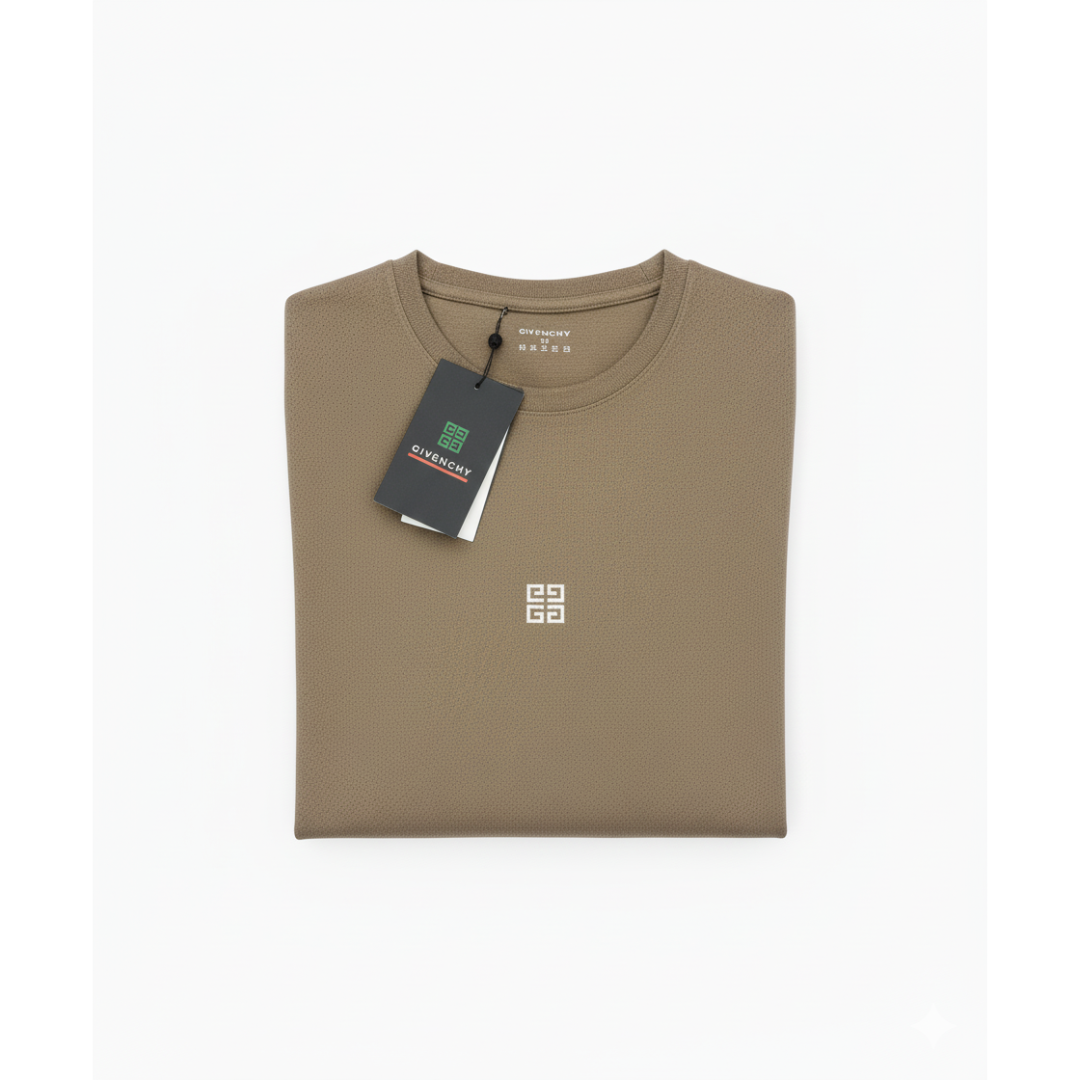 Givenchy-Inspired Men's Mesh Fabric Full-Sleeve T-Shirt - Breathable Comfort
