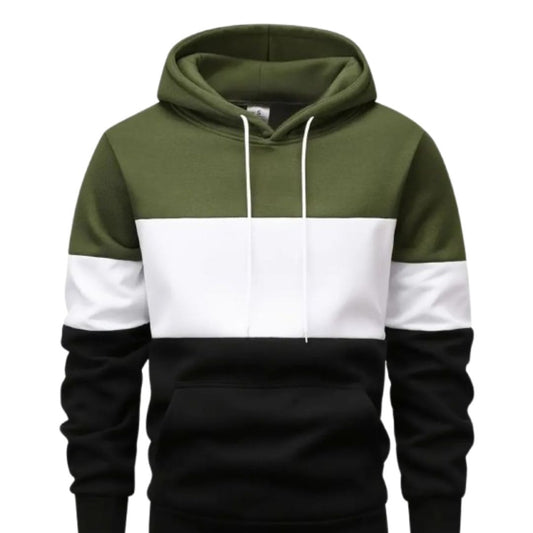 3 colour Polyester Fleece Plain Hoodie