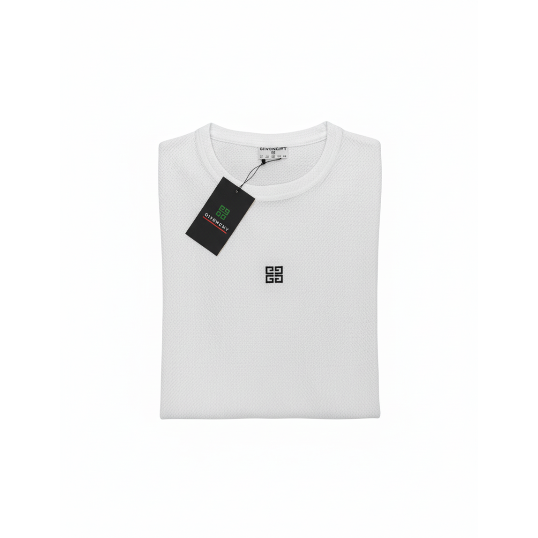 Givenchy-Inspired Men's Mesh Fabric Full-Sleeve T-Shirt - Breathable Comfort
