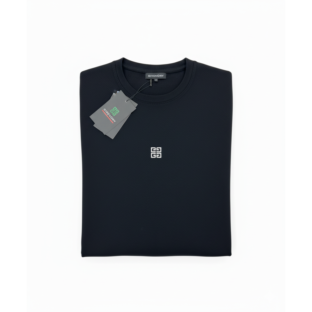 Givenchy-Inspired Men's Mesh Fabric Full-Sleeve T-Shirt - Breathable Comfort