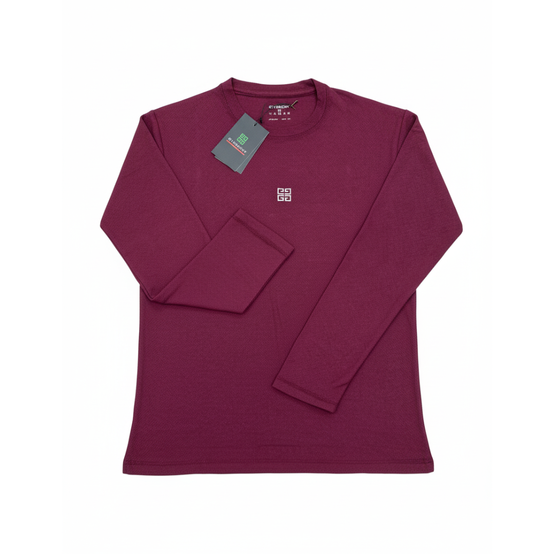 Givenchy-Inspired Men's Mesh Fabric Full-Sleeve T-Shirt - Breathable Comfort