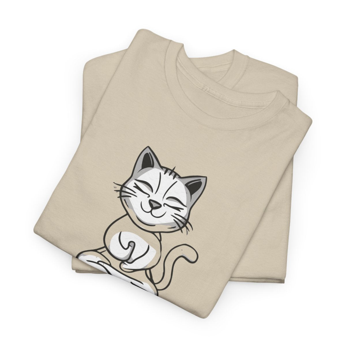Zen Cat T-Shirt – Peaceful & Playful Meditation Tee
