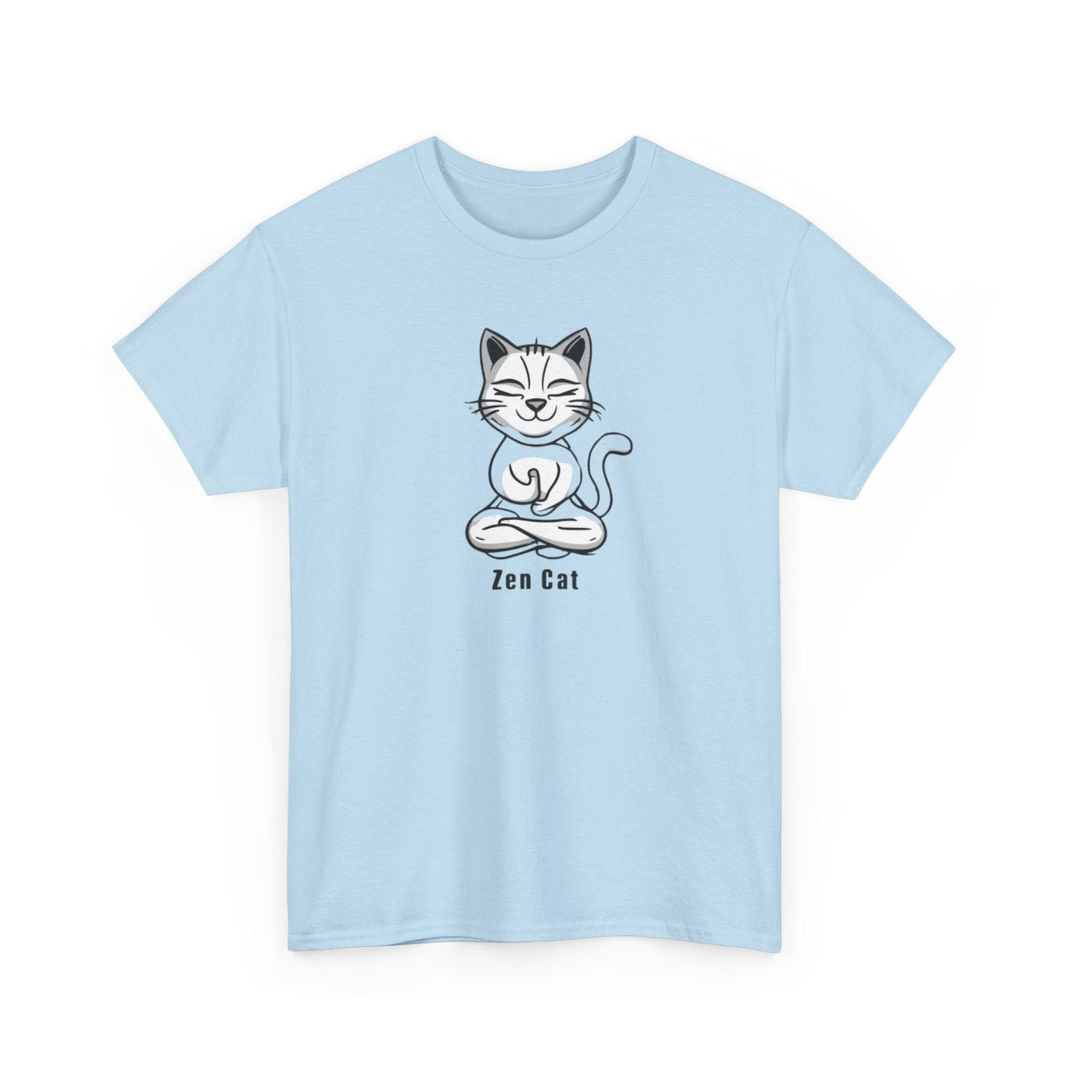 Zen Cat T-Shirt – Peaceful & Playful Meditation Tee
