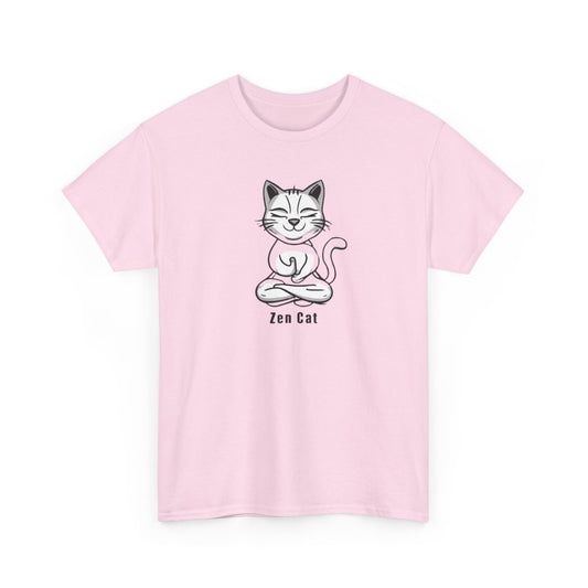 Zen Cat T-Shirt – Peaceful & Playful Meditation Tee