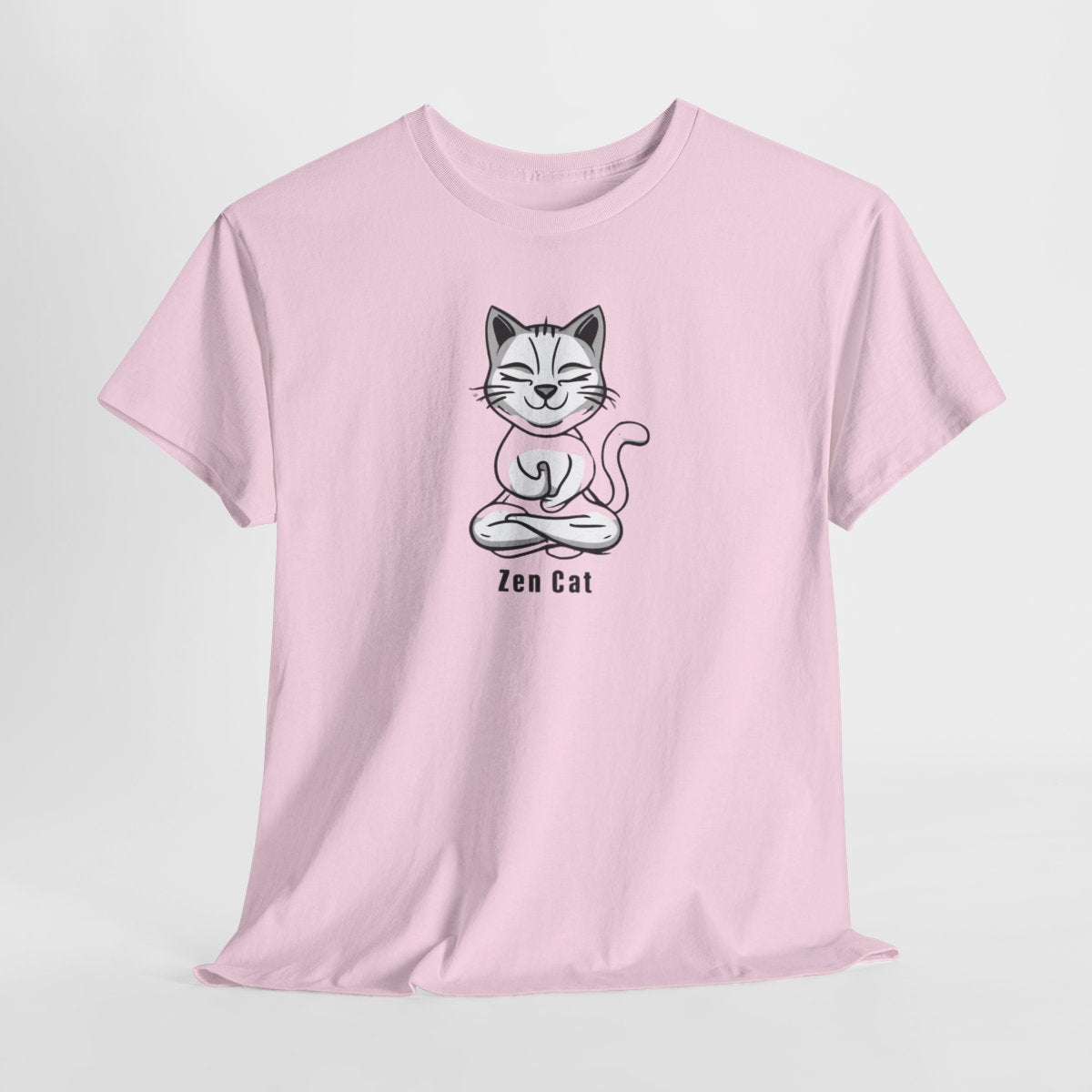 Zen Cat T-Shirt – Peaceful & Playful Meditation Tee