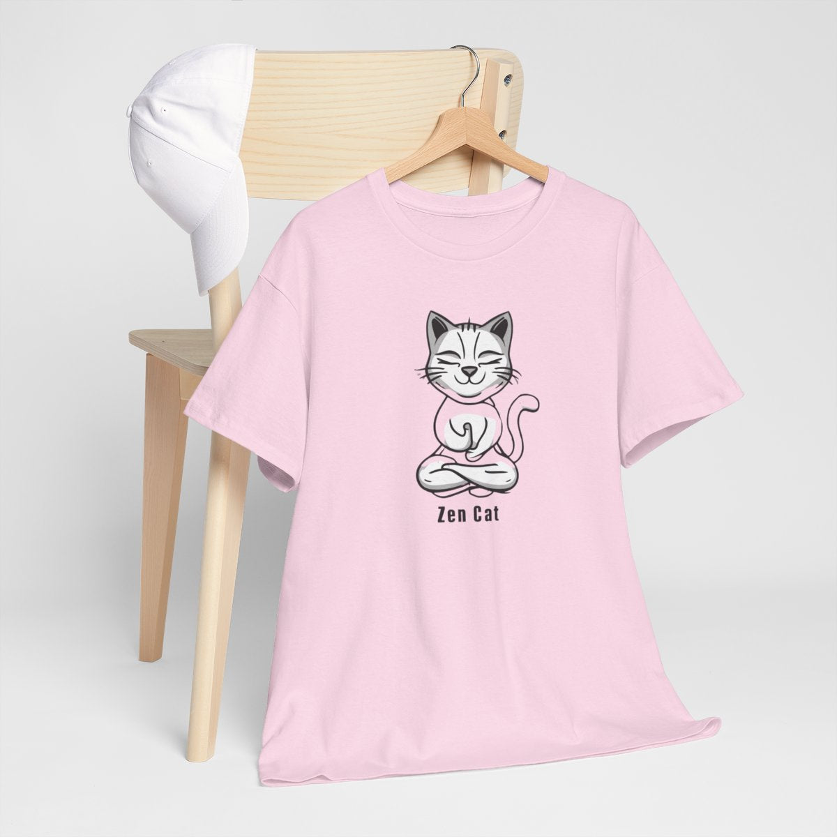 Zen Cat T-Shirt – Peaceful & Playful Meditation Tee
